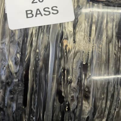 Vintage 1968 Rogers Londoner 4 Piece Drum Shell Pack - 12/13/16/20 - Black Strata Pearl image 19