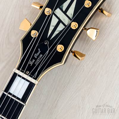 1973 Gibson Les Paul Custom Black Beauty Vintage Guitar w/ T Tops, Case image 4