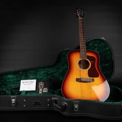 2021 Guild USA D-40 Traditional - Antique Burst Nitro | USA All Solid Dreadnought Acoustic Guitar Adirondack Red Spruce Bracing African Mahogany Back & Sides | CoA OHSC image 1