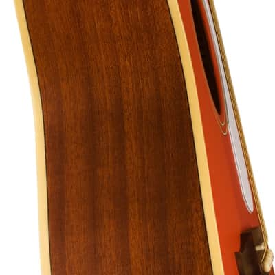 Fender Malibu Player, Walnut Fingerboard, White Pickguard, Fiesta Red image 5