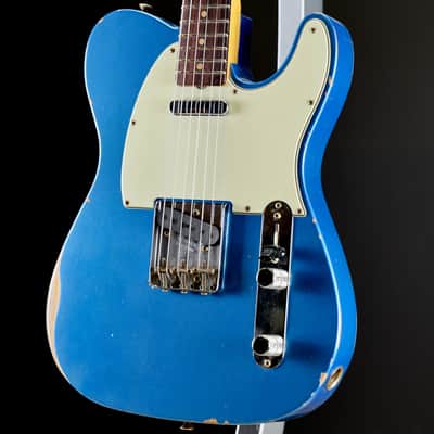 Fender Custom Shop 1963 Telecaster Relic 3A Rosewood Fingerboard Aged Lake Placid Blue image 2