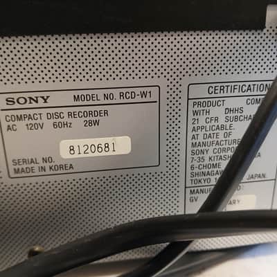 Sony RCD-W1 2001-2003 image 8