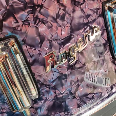 Rogers No.37PDP 6.5"X14" Dyna-Sonic Snare Drum S/N D3669 - Purple Diamond Pearl VIDEO !!! image 8