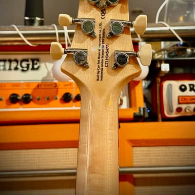 PRS GUITARS LEFTY CUSTOM 24 Super Curly Top  ZURDA GAUCHER SLATE BLUE (Matched Flame Top) S/N : CTI HO45477 image 11