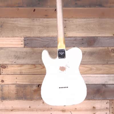 Fender 1963 Telecaster Relic Electric Guitar Aged Olympic White w/ Case image 5