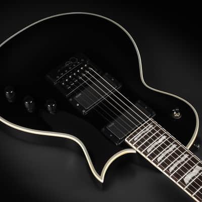 2022 ESP LTD Deluxe EC-1007 ET Evertune - Black | Korea Les Paul Singlecut 7-String Set-Thru EMG 81-7 / 60-7 Humbucker 24 XJ Stainless Steel Frets | Case image 8