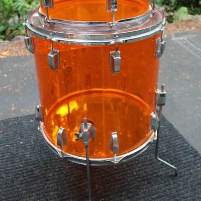 Ludwig Vistalite Toms 70's Amber image 8