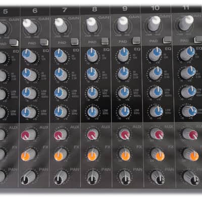 Rockville RPM1870 18 Ch. 6000w Powered Mixer w/USB/Effects/16 XDR2 Mic Pres+Bag image 22