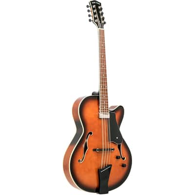 Gold Tone Mandocello Archtop in Sunburst with Case image 2