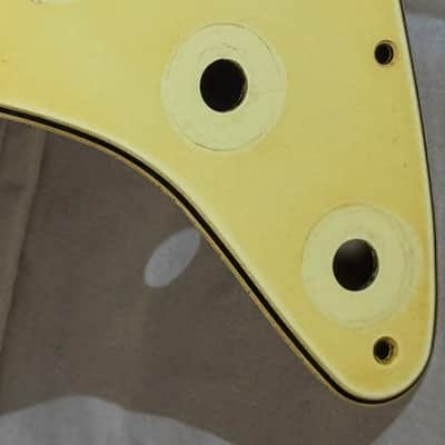 Fender Stratocaster Celluloid / Nitrate Pickguard USA Late 1959 thru 62 Mint Green 11 hole image 7