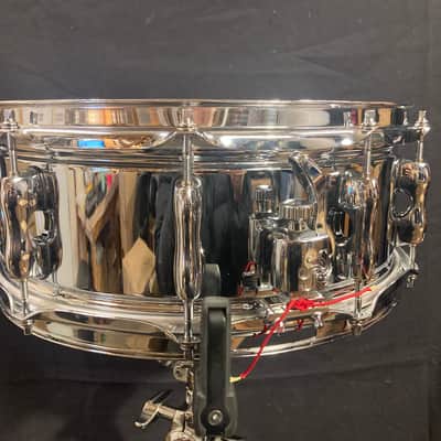 Sakae - 5.5x14" SDM1455T 10-Lug Snare Drum 2016 - Chrome image 8