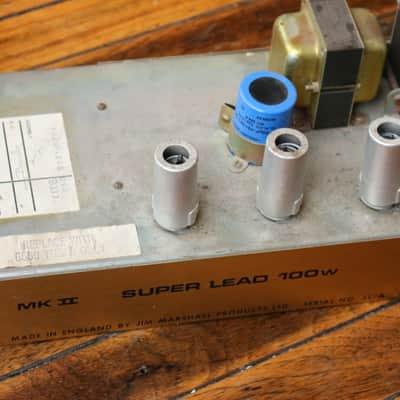 1976 Marshall Super Lead 100 MKII 2-Channel 100-Watt 6550 Head (w/ Master Volume Mod) image 15