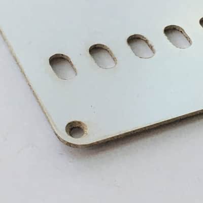Lefty Genuine Fender Guitar Relic Strat Back Plate Tremolo Cover 1-ply Off White image 8