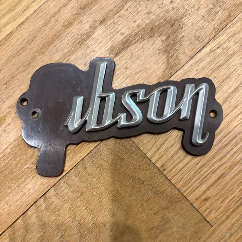 Gibson Falcon Amp Brown Logo Badge Plate - Vintage 1960s image 1