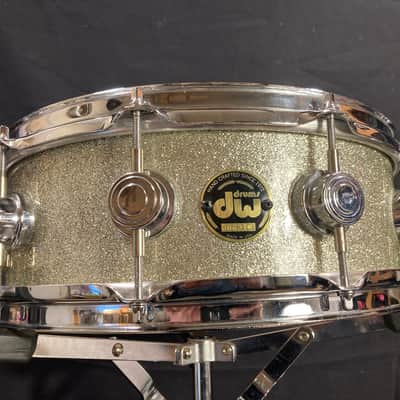 DW - David Frangioni Collection - 5x14" Collector's Series Maple Snare Drum 1987 - Silver Sparkle image 7