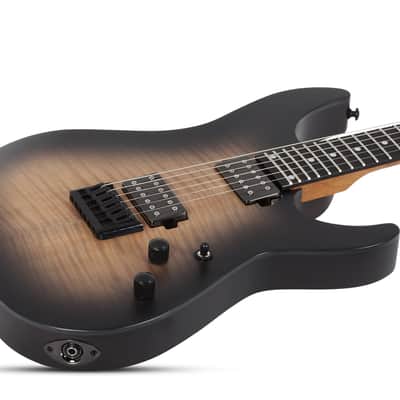 Schecter C-1 Standard Plus Guitar in Ember Burst image 3