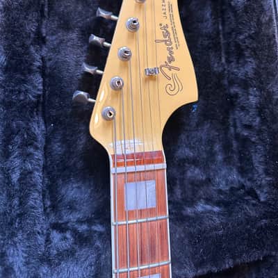 Fender Limited Edition 60th Anniversary Classic Jazzmaster Vintage Blonde with Upgraded Bridge and Fender Hard Case image 3