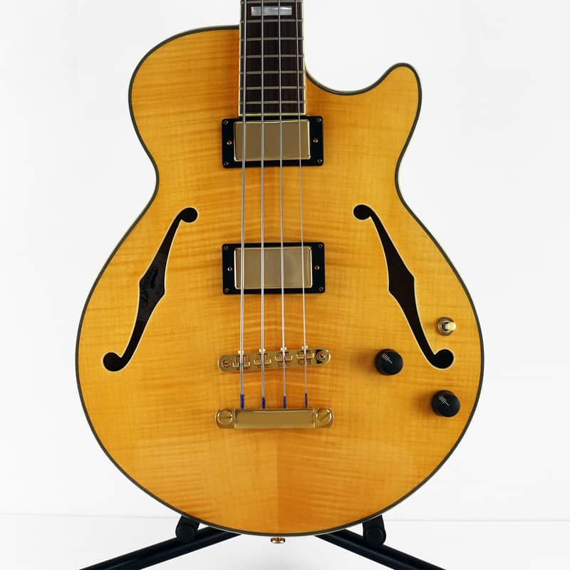 2013 D'Angelico EX-SS Excel Bass Natural Flame top with Hardshell Case image 1