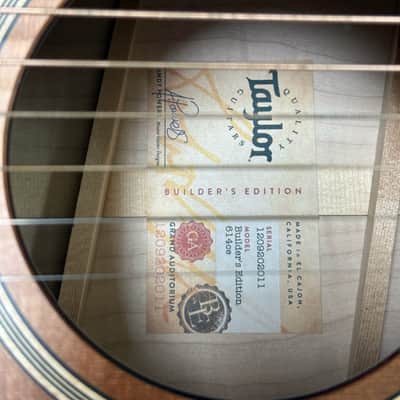 Taylor Builder's Edition 614ce 2024 OHSC image 7