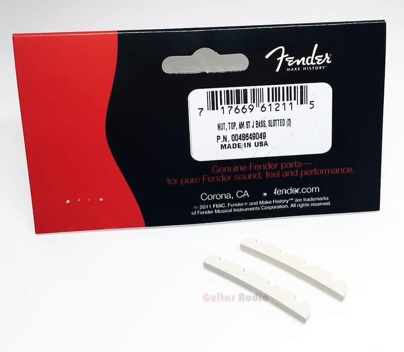 Genuine Fender American Standard Jazz/J Bass Slotted Neck Nut Pack - Pack of 2 image 1