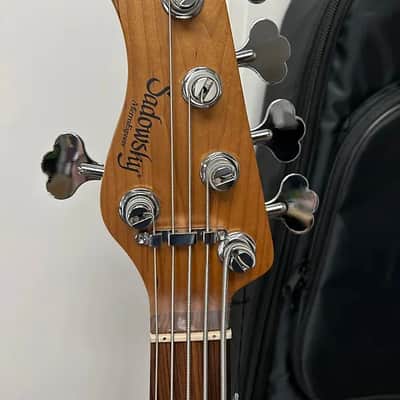 Sadowsky MetroExpress 21 Fret Vintage J/J Bass 5 String Left Handed w/Morado Fretboard - Olympic White image 3