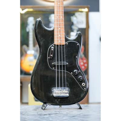 1980 Fender Musicmaster Bass black image 1