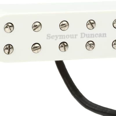 Seymour Duncan Custom Shop Pearly Gates Bridge Strat Single Coil Sized Humbucker Pickup - White with Logo image 1