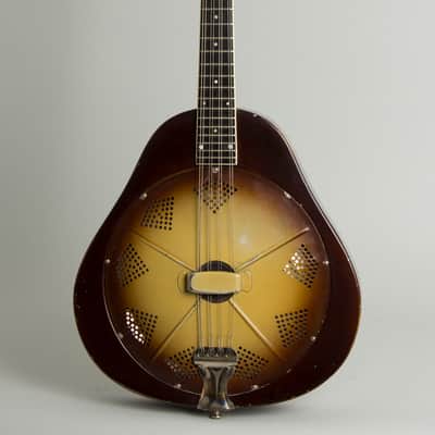 National  Triolian Resophonic Mandolin (1930), ser. #503W, gig bag case. image 1