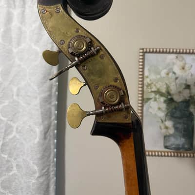 Unknown 3/4 double bass 1870-1900 - Dark image 6