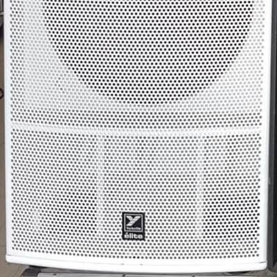 Yorkville ES18P White Active Elite 18" Powered Subwoofer 3200W Amplified DJ Sub image 1