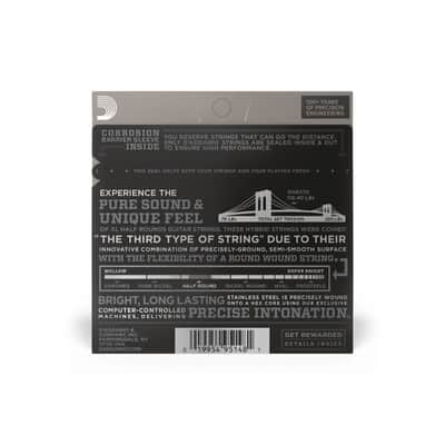 D'addario EHR370 Regular Light, XL Half Rounds Electric Guitar Strings - 11-49 image 4