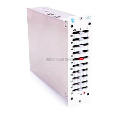 API 560 Special Edition Cream 500 Series 10-Band Graphic EQ Equalizer Module Mint image 4
