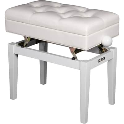 QUIK LOK PB/106 WH L Panca in Legno Bianco Lucido per Pianoforte image 4