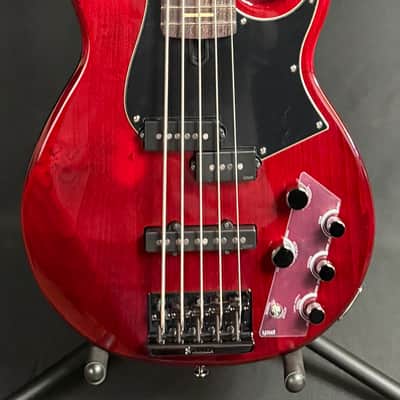 Yamaha BB735A Broad Bass 5-String Bass Guitar Fired Red Finish w/ Gig Bag (246) image 1