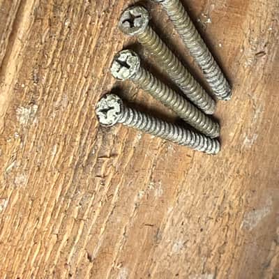 Relic Neck Plate Mounting Screws (4) - Genuine Aged Vintage for Stratocaster / Telecaster - Genuire Vintage Relic image 3