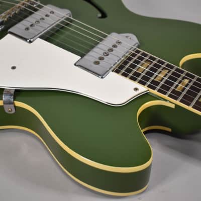 1966 Epiphone Casino Olive Drab Hollowbody Refin w/Bag image 8