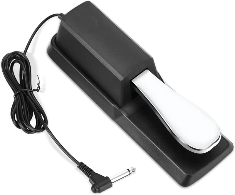 Sustain Pedal, Sustain Pedal for Keyboard Universal, Premium Piano Pedal for Keyboard with Polarity Switch for MIDI Keyboards, Digital Pianos, Yamaha, Casio and More, 1/4'' Input Plug image 1