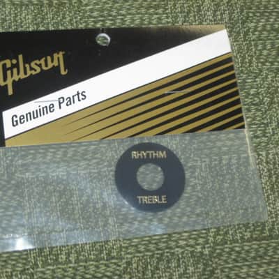 new in package A+ GIBSON Toggle Switch Washer Black with Gold Letters PRWA010 (PRWA-010) image 11