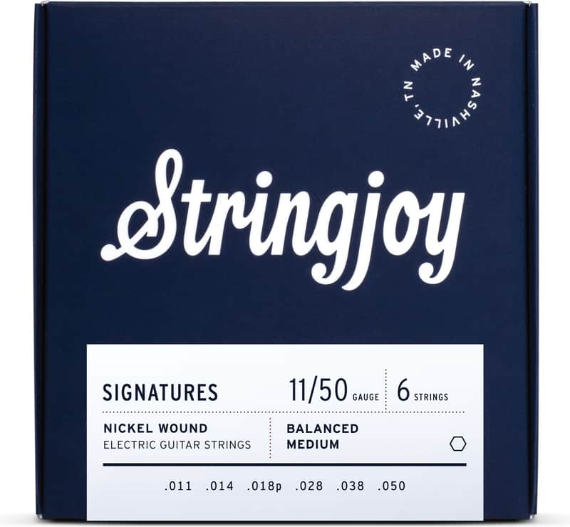 Stringjoy BAL11 Signatures Nickel Electric Guitar Strings, (Balanced Medium Gauge,11-50) image 1