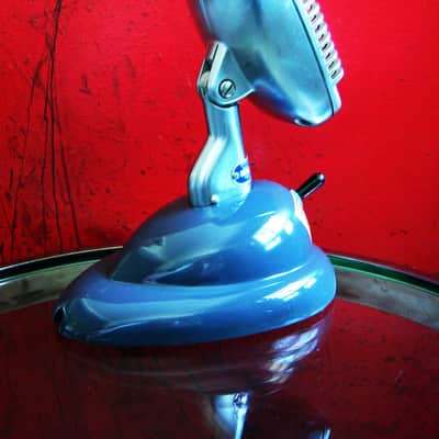 Vintage 1940's Shure 51 dynamic Microphone w S36 stand prop repair Nat King Cole # 1 image 14