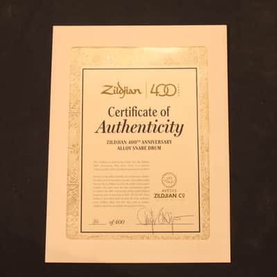 Zildjian 400th Limited Edition Alloy Snare Drum - Used! image 13