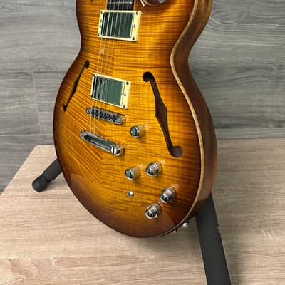 Carvin SH575 Semi-Hollow Electric Synth Access Guitar Piezo w/ Case #2818 image 5