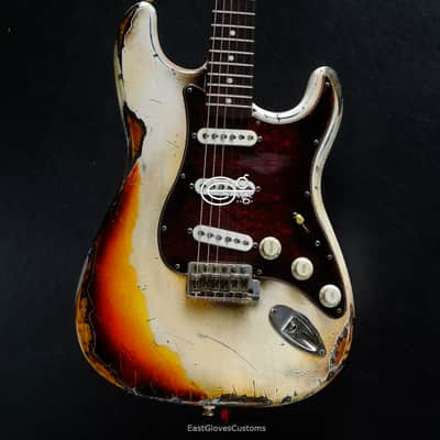 Fender Stratocaster Vintage White/Sunburst Custom Shop Texas Special Heavy Aged Relic  (RARE) image 13