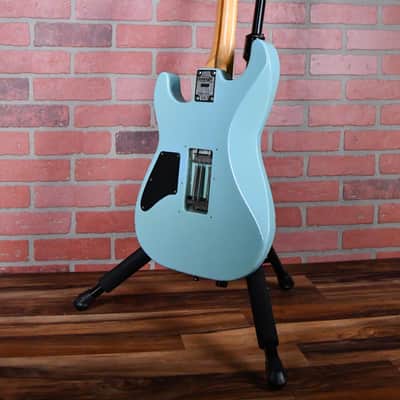 Kramer Elliot Easton Pro 1 1987 Seafoam /Neon Pink Guard andPickups w/OHSC image 6