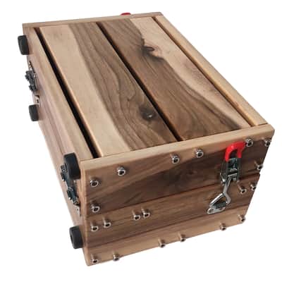 4U / 56hp LUNA Eurorack Case + LID • Walnut • Rails + Trheaded strips • Unpowered • Ready to ship image 10
