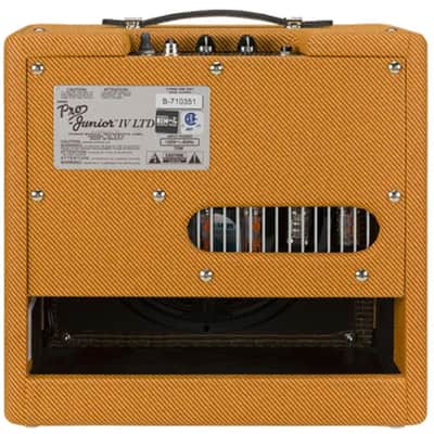 Fender Pro Junior IV All Valve Guitar Amp Combo w/ Jensen P10R - 15W (Lacquered Tweed) image 3