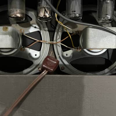 Vintage 1960’s Teisco 73 Tube Amplifier Twin 8” Speakers w Tremolo MIJ Japan Guitar Amp image 8