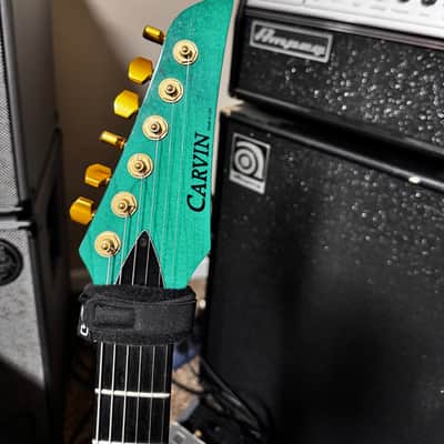 1990s USA Carvin DC127 Neck-Through – Emerald Green – Original Case – Excellent Condition image 3