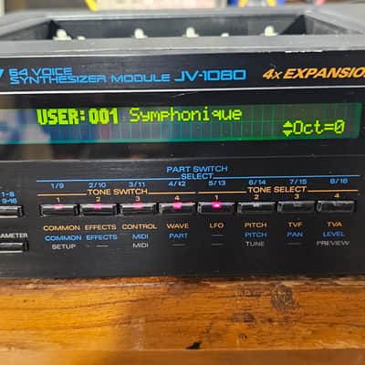 Roland JV-1080 Synthesizer Module with issues