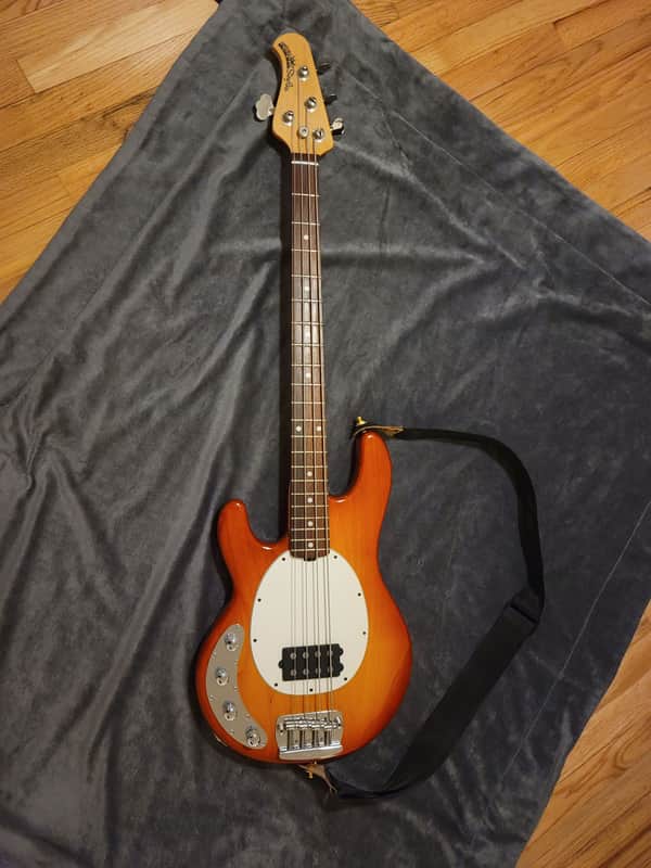 Music Man Ernie Ball Music Man Sting Ray 4 H Left Handed 1996 SUNBURST ROSEWOOD image 1